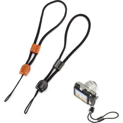 Universal Camera Hand Wrist Strap Cotton PU Grip Band Carrying Belt for Canon Sony Fuji Panasonic H-best