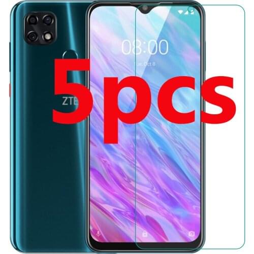 5PCS Tempered Glass Guard On The For ZTE Blade 20smart 20 smart 9H Protective Film Clear LCD Screen Protector Phone Cover HD