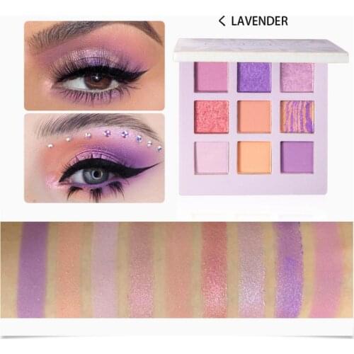 1PC HANDAIYAN 9 Color Shimmer Glitter Eye Shadow Powder Palette Fashion Matte Eyeshadow Cosmetic Eyeshadow TSLM1