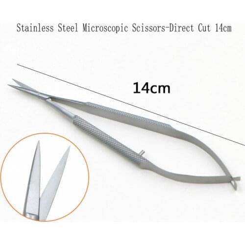 14cm stainless steel microscopic scissors ophthalmic express scissors stitch-removing scissors