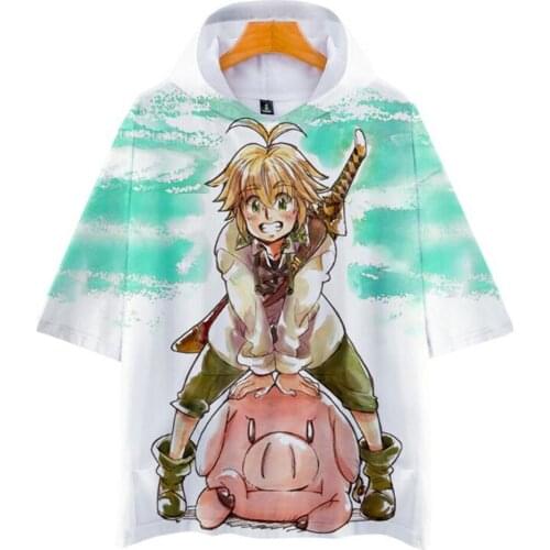 Meliodas 3D Hooded T Shirt Men/Women 2020 New Arrivals Nanatsu No Taizai Coolest The Seven Deadly Sins 3D T-shirt print Tshirts