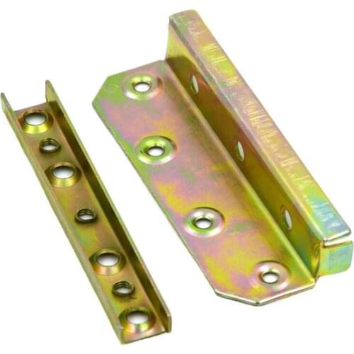 5 Inch Thick Locking British Stealth Hinge Accessories Connection Bed Corner Angle Screw Cabinet Bed Insert