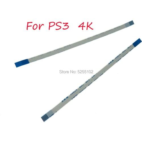 500pcs power on off switch reset ribbon cable 6pin 10pin 4K 4000 for ps3 slim 2000 2500 3000 2K 3K 2.5K Power Ribbon cable