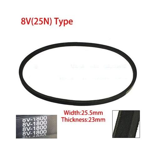 8V/25N 1000/2540mm 1250/3175mm 25.5mm Width 23mm Thickness Rubber Groove Drive Transmission Band Wedge Wrapped Vee V Timing Belt