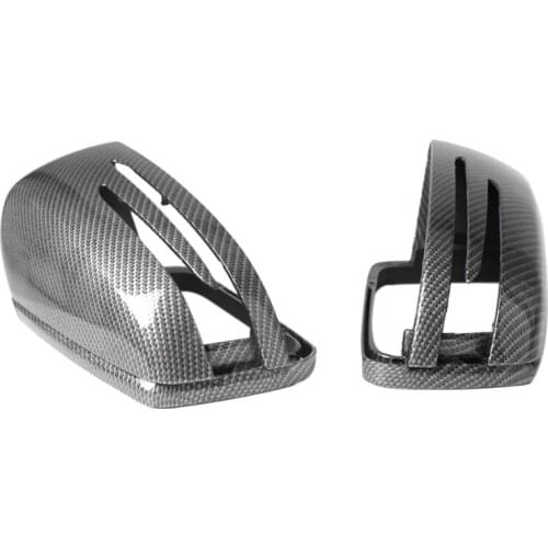 AU05 -For Benz C Class W204 E W212 CLS C218 GLA X156 Rearview Mirror Cover Carbon Fiber 1 Pair
