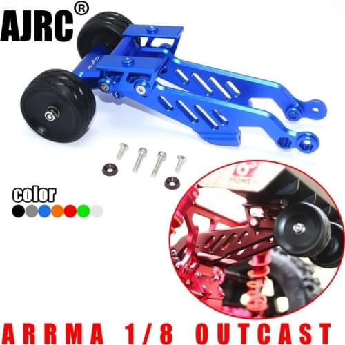 ARRMA 1/8RC car OUTCAST aluminum alloy with anti-tipping double rollers 5th tires head-up tires ARRMA-AR320366