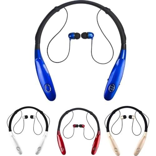 HBS900S Wireless Bluetooth Headphones Neckband 15 Hrs V4.2 For Outdoors Running Sport Noise Cancelling Earbuds