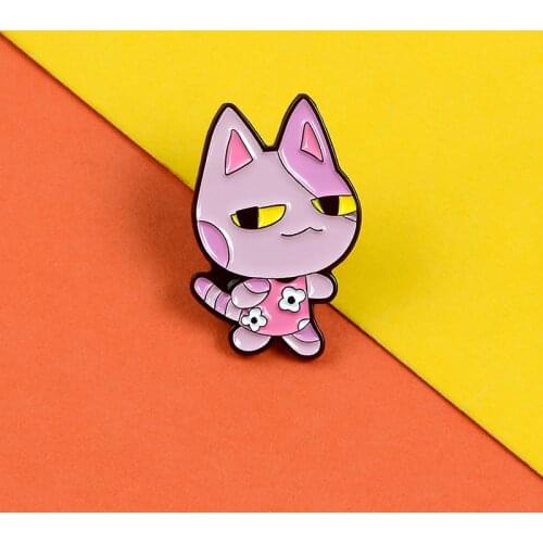Game Role Bob Enamel Pins Cartoon Cute Cat Brooches Badges Lapel Pin Shirt Bag Badge Animal Game Jewelry Gifts For Friends