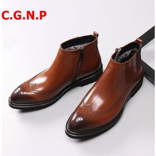 Мужские зимние ботинки C·G·N·P China At AliExpress