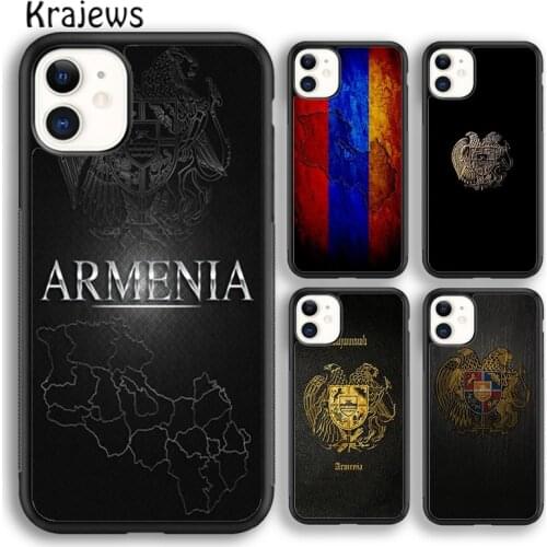 Krajews Armenian Coat Of Arms Flag Phone Case Cover For iPhone 5s 6s 7 8 plus X XS XR 11 12 pro max Samsung Galaxy S7 S8 S9 S10