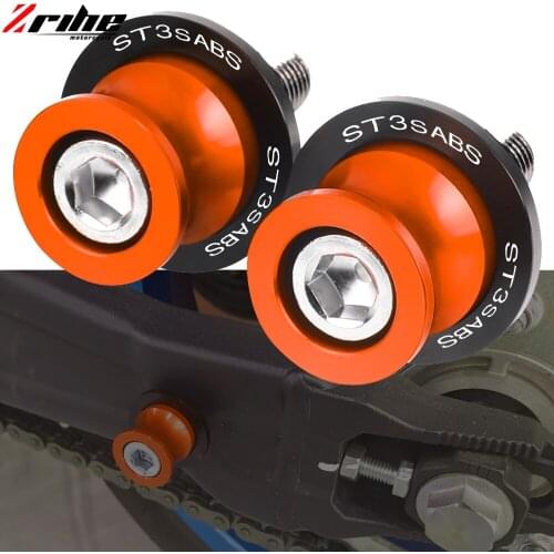 For Ducati ST3SABS ST3S ST3 S ABS 2003 2004 2005 2006 2007 Motorcycle Accessories 8MM 10MM Swingarm Spools Stand Screws Slider