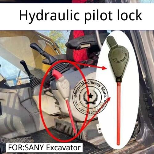 For SANY SY55/65/75/1351215/235-9 Hydraulic Pilot Lock Safety Lock Switch Excavator Cab Accessories