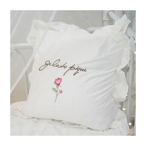 Cotton Woven cushion cover Iovry Tassels pillow cover Morroccan Style Tuft for Home decoration Sofa Bed 45x45cm