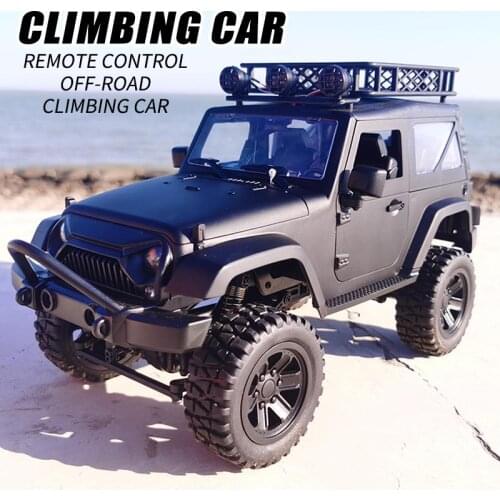 JY66 1:14 2.4G 4WD 2.4G RC Jeep Car Off-Road Vehicle Remote Control Car Model Updated Boys Kids Adults RC Jeep Toys w/ LED Light