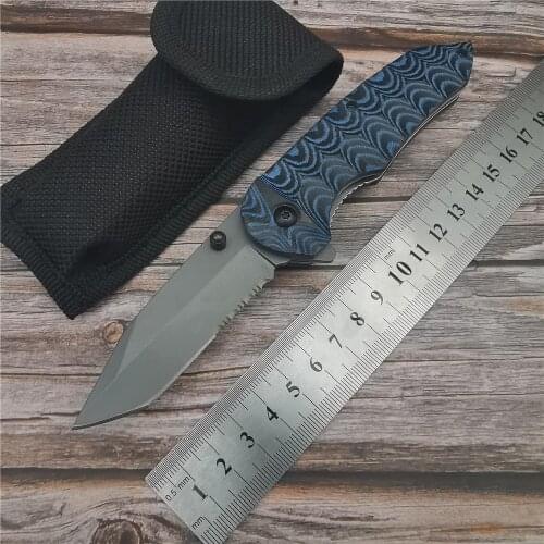 Sharp stainless steel pocket knife, camping barbecue fishing cutting tool, outdoor folding knife