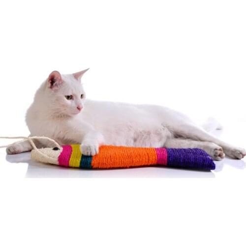 Cat scratcher cat scratching post sisal grinding paw cat toy fish-shaped scratcher sisal cat scratcher