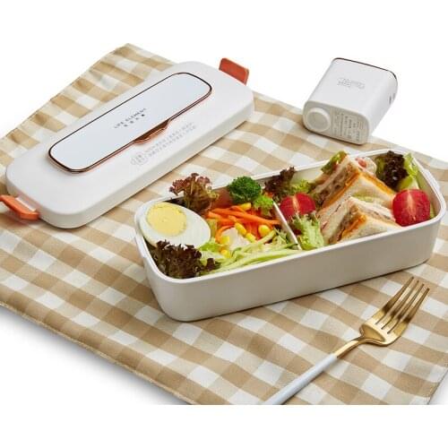 800ml Vacuum Preservation Lunch Box With Ice Tray Lid Cold Fresh-Keeping Food Storage Container Microwavable for Student Office