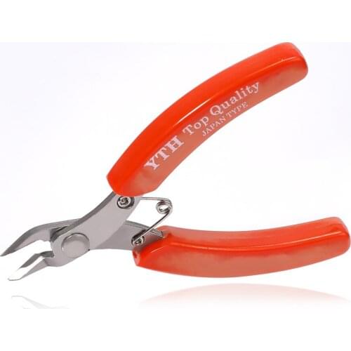 Stainless Steel Jewelry Pliers Side Cutting Pliers with Red Handle DIY Handmade Jewelry Tool Hardware Tools