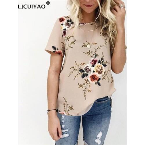 LJCUIYAO Women's Printed Shirts