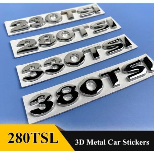 3D Metal 230TSI 280TSI 330TSI 380TSI Emblem Badge Sticker Car Styling for VW volkswagen LAVIDA GOLF Sagitar MAGOTAN Lamando