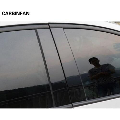 For Mazda CX5 CX-5 2013-2020 Pillars Sticker Protector 10PCS Car Window Piano Black Pillar Trim Cover C1909