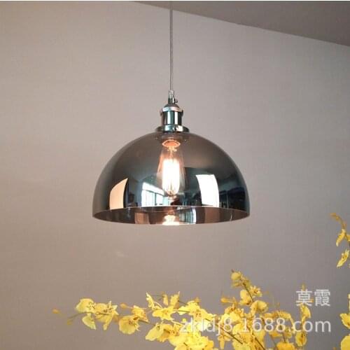 Nordic Minimalist Modern Smoky Gray Glass Pendant Light For Living Room Study Dining Room Bedroom American Retro Decorative Lamp
