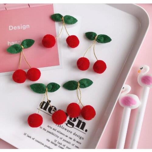 New arrival Children cute Cherry Hair Pin baby girls lovely bobby pins BB Clip pretty Side Clips
