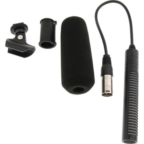 Uni-directional Camera Interview Microphone Condenser Mic for DV Camcorder