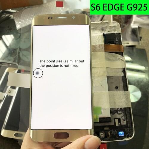 Original AMOLED With a Small point For Samsung Galaxy S6 edge SM-G925A G925U G925F LCD Display + Touch Screen Digitizer Assembly