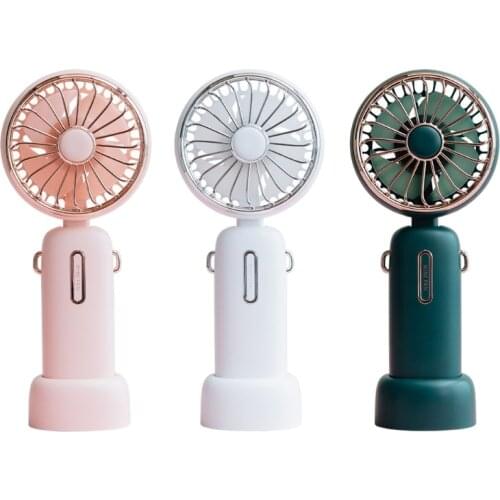 Cute Cartoon Pattern Mini Handheld Fan Portable USB Charging Fan Air Cooler for Student Dormitory Home Office Use