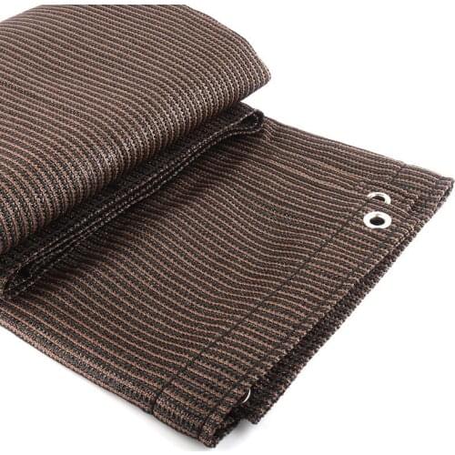 Customize Thicken Coffee Color Sunshade Net Home Balcony Privacy Nets Garden Yard Canopy Sun Sails Durable Anti-UV Sun Shade Net