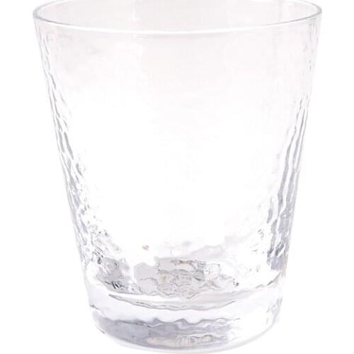 Glass Cup Hammer Pattern Glass Tea Office Juice Coffee Milk Cup Heat Resistant Beer Coffee Water Cups Drink Glass Set Drinkware