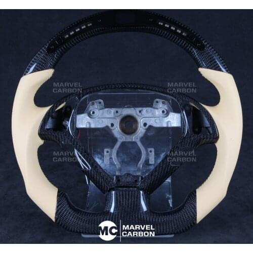 LED Performance Steering Wheel Display Compatible for Infiniti G37 + 100% Real Carbon Fiber