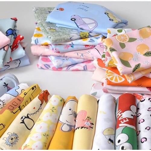 Thin And Light Summer Cartoon Rayon Fabric For Sewing Baby Children Clothes Pants DIY Handmade By Meters