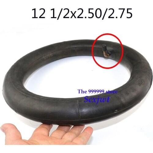Inner Tube 12 1/2X2.50 2.75 Right Angle Valve Stem for pocket Bike Scooter Moped 49CC Rear/front Tire Innertube
