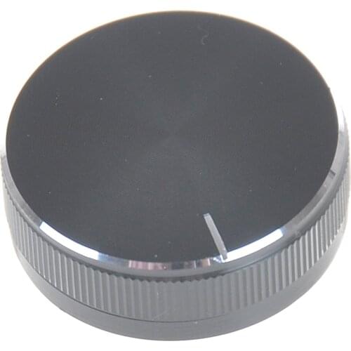 1PC Black Aluminum Volume Control Amplifier Knob Wheel 30*10*6mm