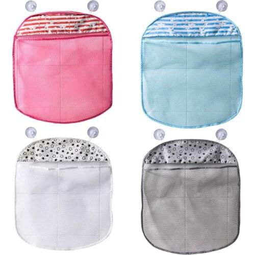 1pc Baby Mesh Toy Bag Doll Suction Bathtub Organizer Bath Toy Baby Net Bags Childrens Bathtub Play Toy Storage Bags