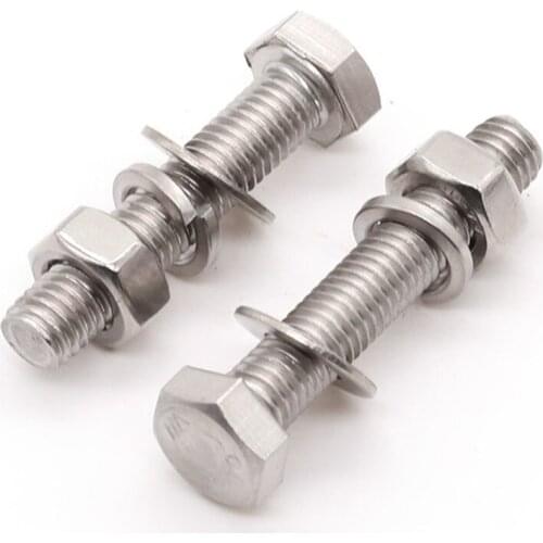 1PCS M6M8 304 Stainless Steel External Hexagonal Wall-piercing Long Screw Lengthened Screw Bolt