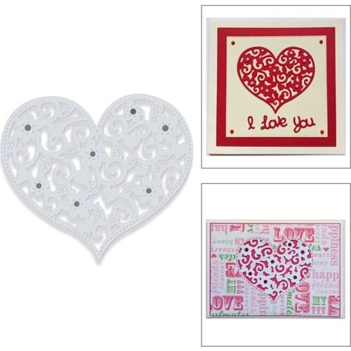 2020 New Valentine Heart Pattern Metal Cutting Dies For Cut Paper Embossing Making Greeting Card DIY Scrapbooking No Stamps Sets
