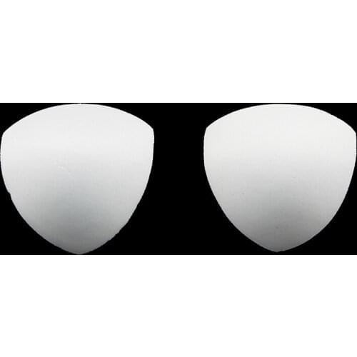 50pair Triangel White Sponge Foam Bra Cup Pads Sewing In Bra Cups Foam For Bikini Padding Insert Bridal Bra Accessorries WB119