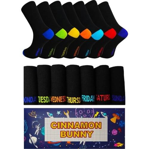 7 Pcs Unisex Black Premium Cotton Socks With Special Box Sweatproof Does not Smell Comfortable New Season Stylish Design