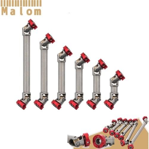 Stainless Steel Flange Drive Shaft Universal Joint for 1/10 RC Crawler Axial SCX10 TRX4 TRX6 Redcat 1/14 Tamiya Tractor Truck