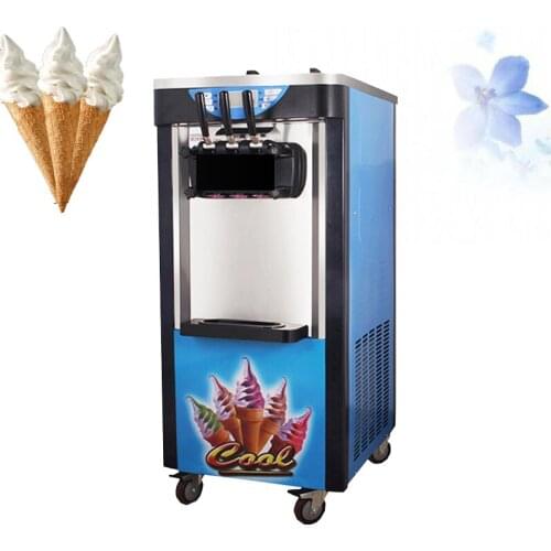220V Commercial Desktop Soft Ice Cream Machine Vertical Make Ice Cream Intelligent Sweetener Ice Cream Maker