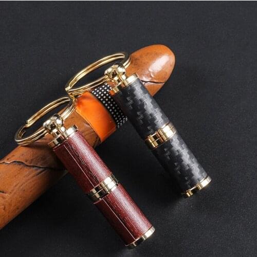 New 1pcs Cigar punch Wood+Metal drill opener cigar cutter scissors Cigar accessories Black/Red