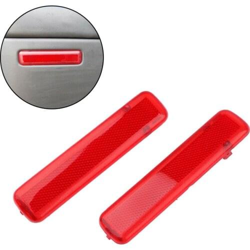 Replacement For Chevy Avalanche Suburban GMC Yukon Sierra SUV Rear Door Reflector Trucks 2pcs Set ABS Plastic