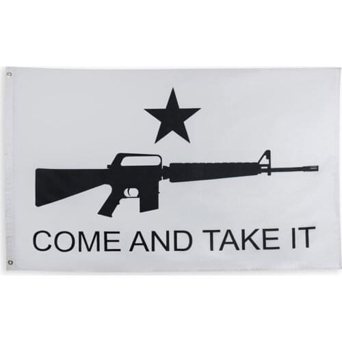 ANLEY Come And Take It Flag gun Texas Gonzales NRA flags Texas Revolution Military Spartan 3x5 feet banner