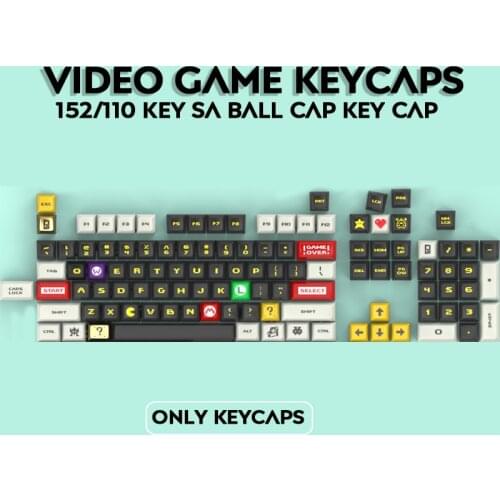 SA Profile 152/110 Key Ball Cap Key Cap Personalized Video Game KeyCaps For Cherry MX Switch Mechanical Keyboard