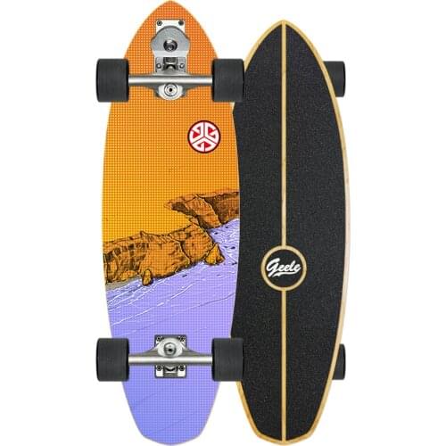 Geele Land Surfboard S7 Dual Steering Smooth Star SM Propeller Simulated Surfing Skateboard 32inch