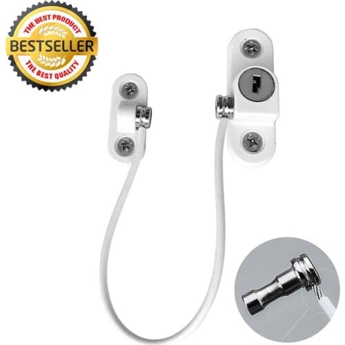 Zinc Alloy Window Door Safety Restrictor Child safety lock Window Security Chain Lock Anti-Theft Hardware