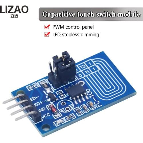 Smart Electronics Capacitive touch dimmer Constant pressure stepless dimming PWM control panel type LED dimmer switch module